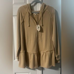 NWT Easel Zip-Up Hoodie Size Small